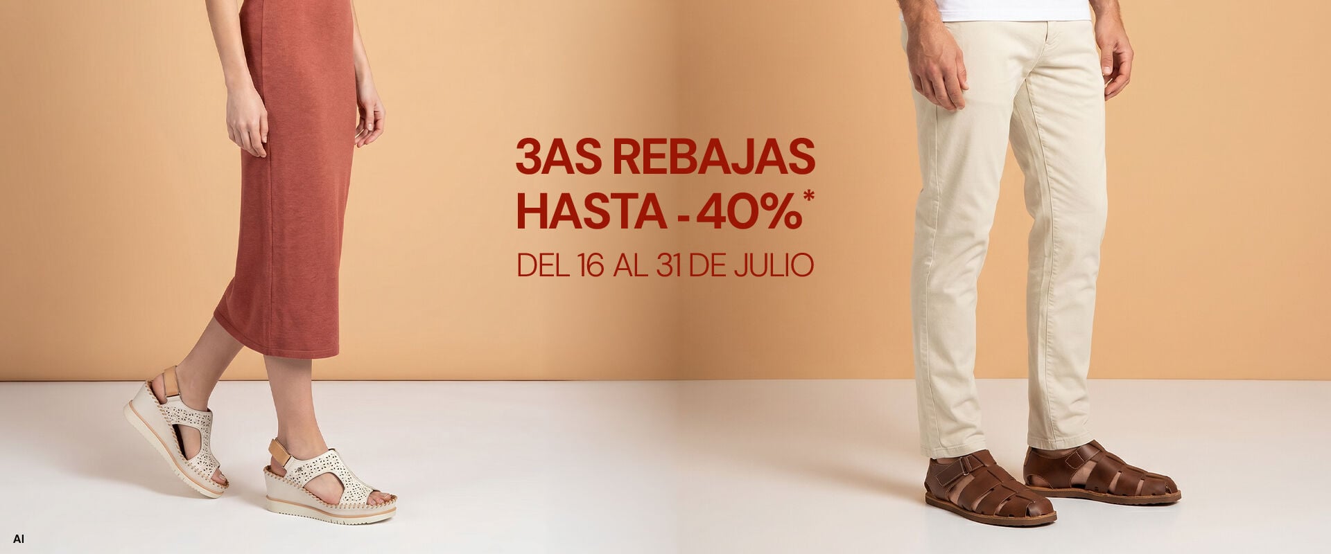 TERCERAS REBAJAS. Hasta -40%*. Del 16 al 31 de julio.