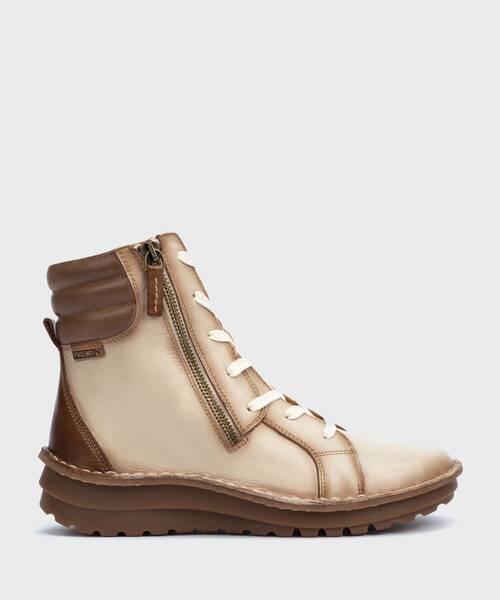 Botines planos | CAZORLA W5U-8922C1 | MARFIL | Pikolinos