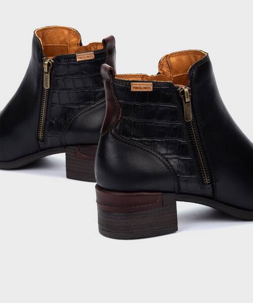 Botines de tac&oacute;n | MALAGA W6W-8968C1 | BLACK | Pikolinos