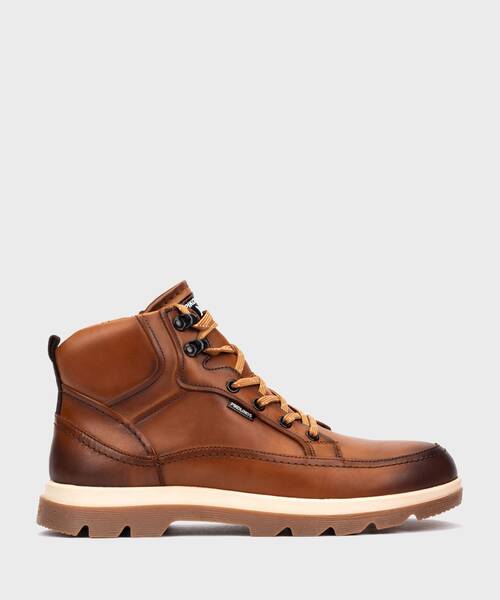 Bot&iacute;n con agujetas para hombre , VIGO M3M , VIGO M3M-8107 , BRANDY