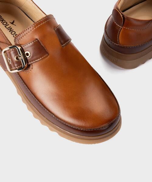 Zapato extra ligero con hebilla para mujer , VIGO W3W , VIGO W3W-4969C1 , BRANDY