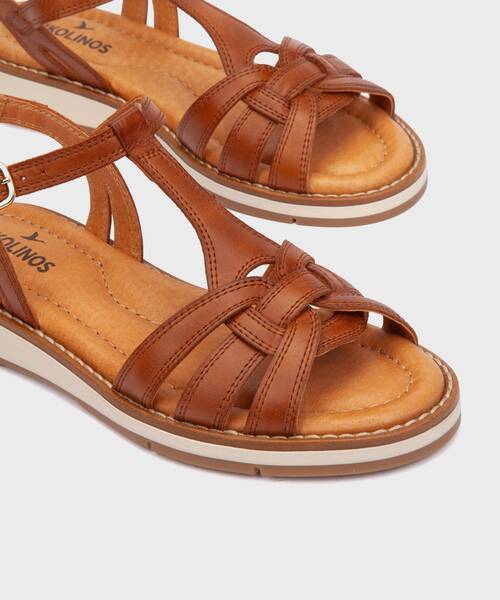Sandalias Planas | ROQUETAS W9B-0789 | BRANDY | Pikolinos