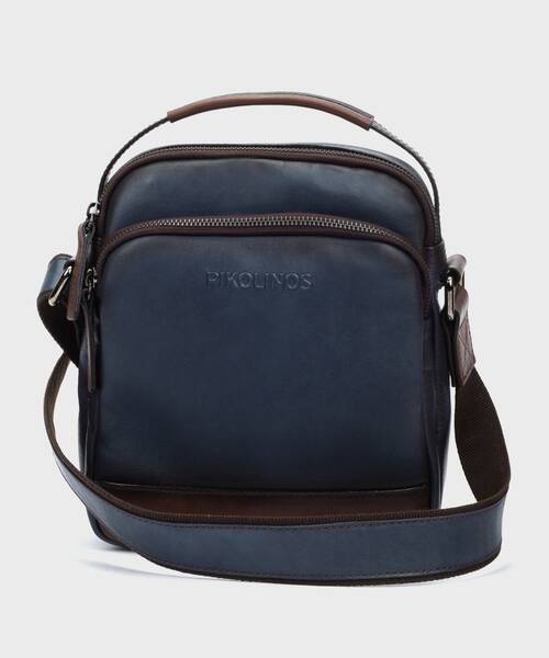 Bolso con cierre de cremallera para hombre. , BELMONTE MHA , BELMONTE MHA-191 , BLUE