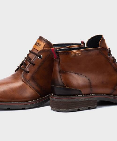 Bot&iacute;n con agujetas  para hombre , YORK M2M , YORK M2M-8027 , CUERO