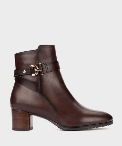 Bot&iacute;n con hebilla para mujer , CALAFAT W1Z , CALAFAT W1Z-8914 , CAOBA