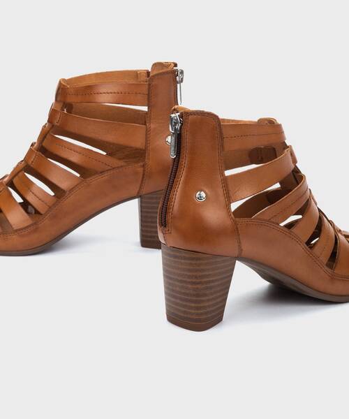 Sandalias de Tac&oacute;n | ALMENARA W1E-1592 | BRANDY | Pikolinos