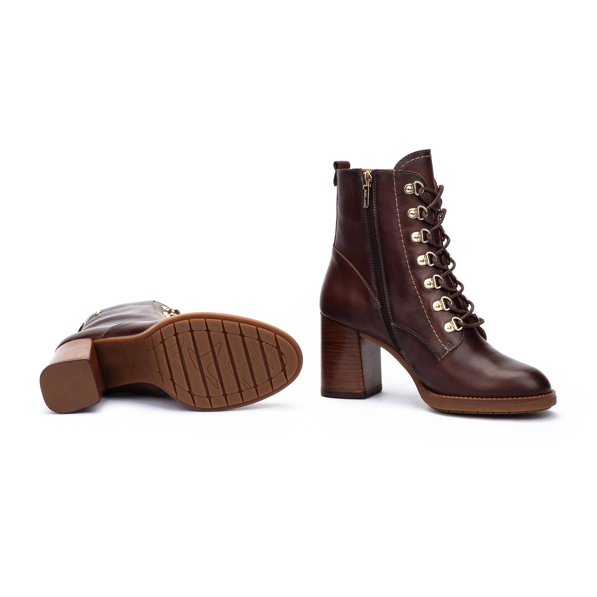 Botines con Tac&oacute;n | PALENCIA W9U-8955, CAOBA, large image number 70-W9U-8955_130_Pikolinos_PALENCIA_CAOBA_full.jpg | null