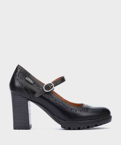 Zapatos tac&oacute;n | CONNELLY W7M-5590C1 | BLACK | Pikolinos