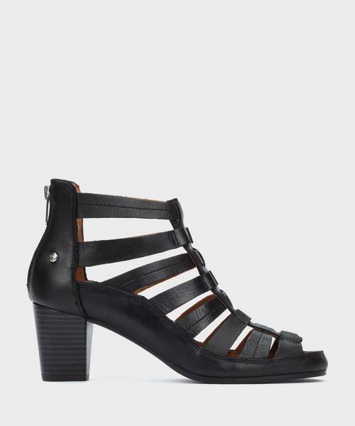 Sandalias de Tac&oacute;n | ALMENARA W1E-1592 | BLACK | Pikolinos