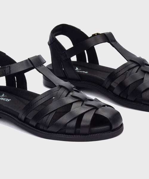 Sandalias Planas | NAVIA W3E-0637 | BLACK | Pikolinos