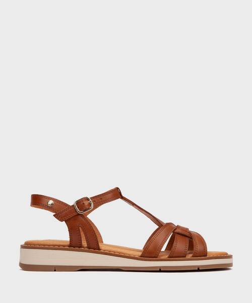 Sandalias Planas | ROQUETAS W9B-0789 | BRANDY | Pikolinos
