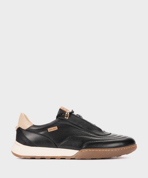 Deportivo con suela fina para mujer , VIANA W7C , VIANA W7C-6827C1 , BLACK