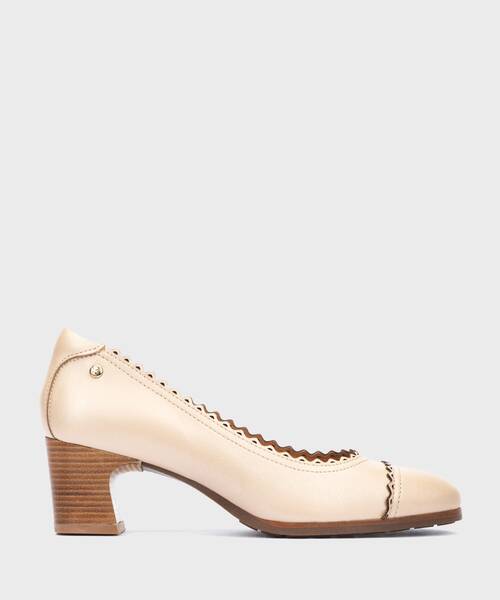 Zapatos tac&oacute;n | LUGO W8P-5883CP | MARFIL | Pikolinos
