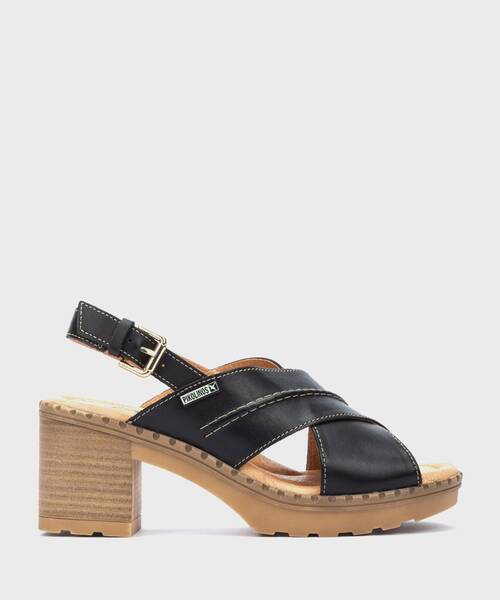 Sandalias tac&oacute;n | CANARIAS W8W-1870 | BLACK | Pikolinos
