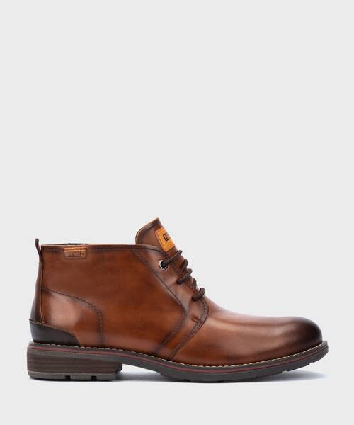 Bot&iacute;n con agujetas  para hombre , YORK M2M , YORK M2M-8027 , CUERO