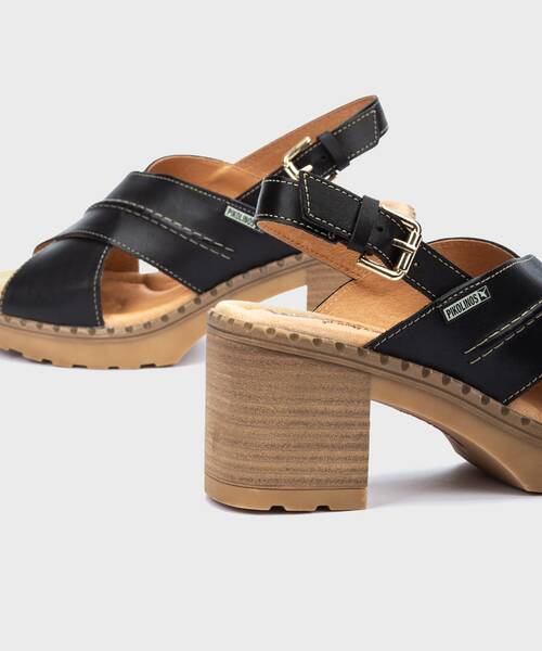 Sandalias tac&oacute;n | CANARIAS W8W-1870 | BLACK | Pikolinos