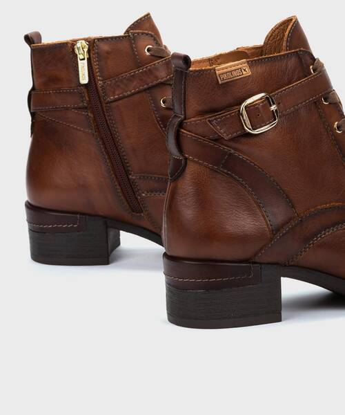 Botines con Tac&oacute;n | MALAGA W6W-8996C1 | CUERO | Pikolinos