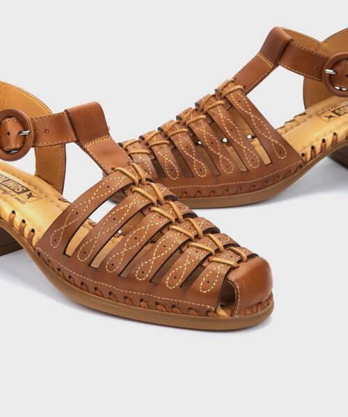 Sandalias tac&oacute;n | ROMANA W9G-1577 | BRANDY | Pikolinos