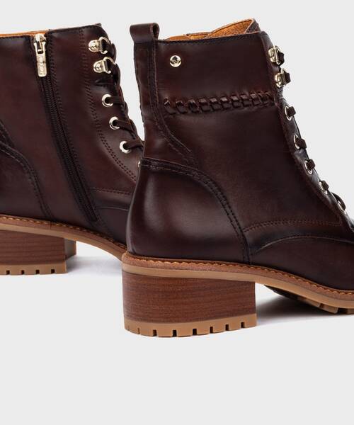 Botines con Tac&oacute;n | MEDINA W0D-8672 | CAOBA | Pikolinos