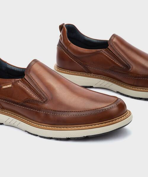 Mocas&iacute;n con suela extra ligera para hombre , BILBAO M8D , BILBAO M8D-3054C1 , CUERO