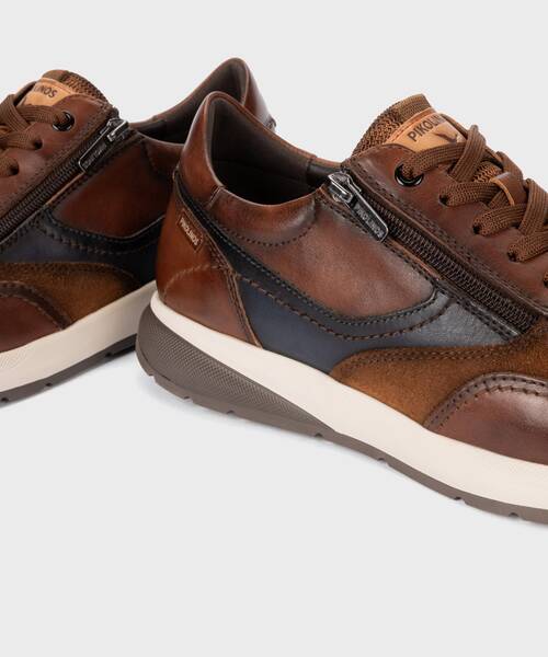 Deportivo con suela extra ligera y cierre agujetas para hombre. , GETAFE M2B , GETAFE M2B-6398C2 , CUERO