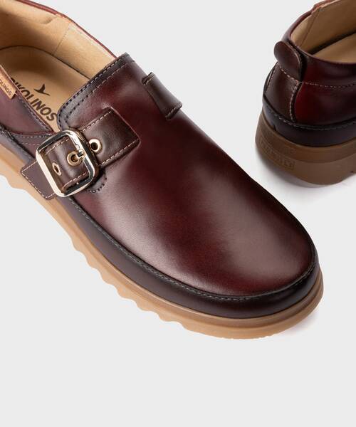 Zapato extra ligero con hebilla para mujer , VIGO W3W , VIGO W3W-4969C1 , ARCILLA