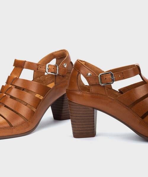 Sandalias de Tac&oacute;n | ALMENARA W1E-5702 | BRANDY | Pikolinos