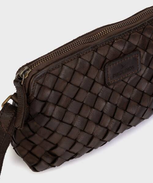 Bolso de piel con cierre de cremallera para mujer. , FAURA WHA , FAURA WHA-1137 , BROWN