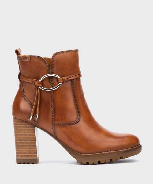 Botines con Tac&oacute;n | CONNELLY W7M-8542 | BRANDY | Pikolinos