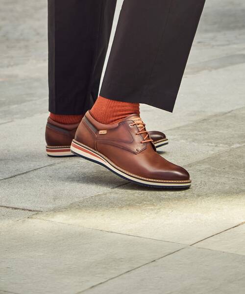 Zapato con agujetas  para hombre , AVILA M1T , AVILA M1T-4050 , CUERO
