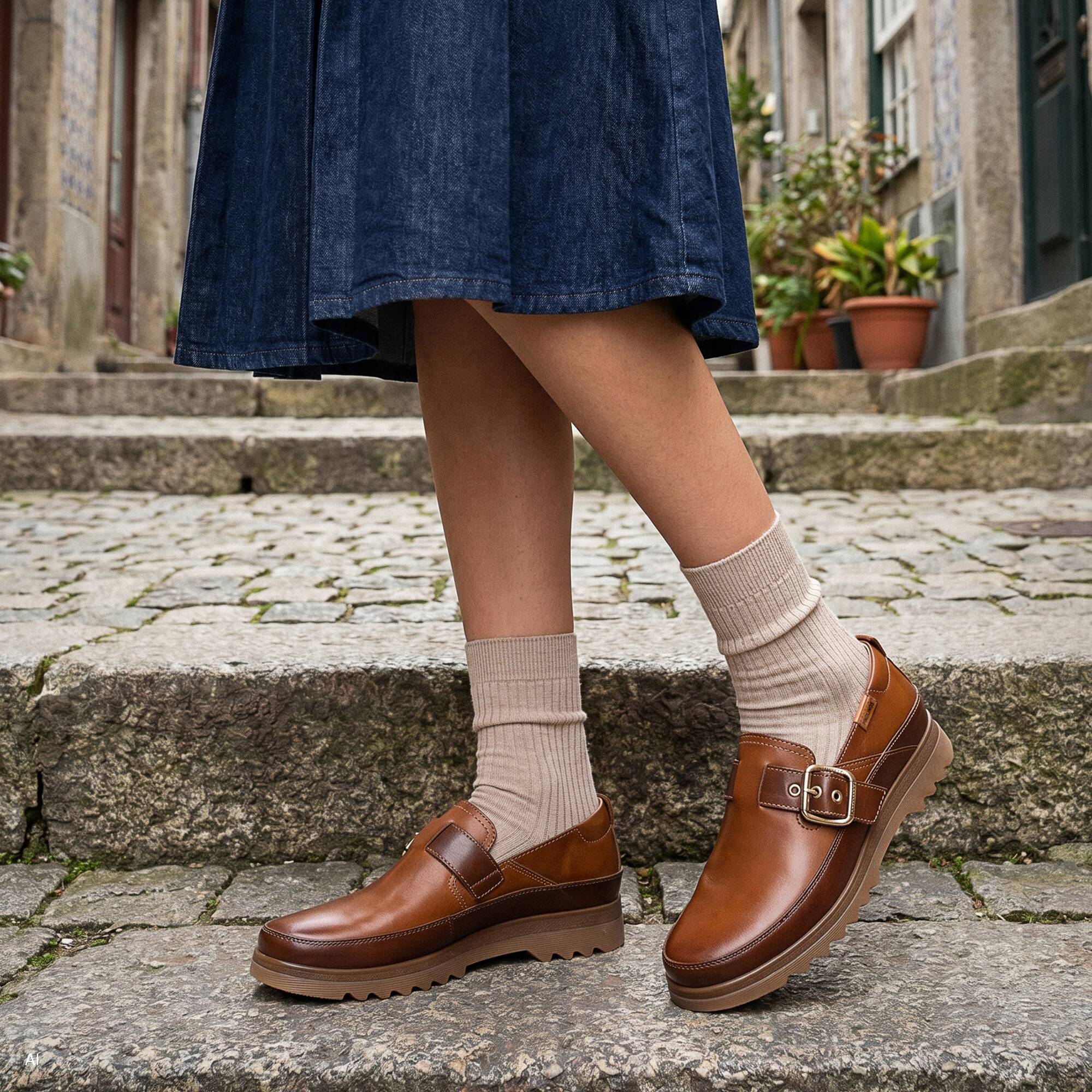 Zapatos planos y Flats | VIGO W3W-4969C1, BRANDY, large image number 90-W3W-4969C1_250_Pikolinos_VIGO_BRANDY_AI_full.jpg | null