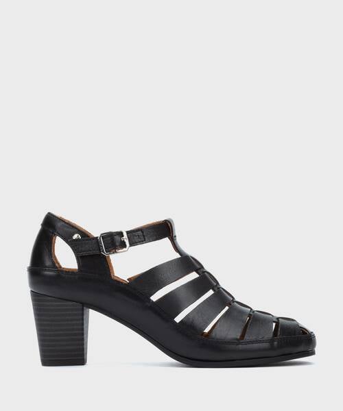 Sandalias de Tac&oacute;n | ALMENARA W1E-5702 | BLACK | Pikolinos