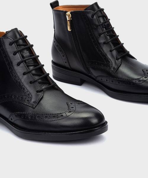 Botines Planos | PUERTOLLANO W3C-8856 | BLACK | Pikolinos