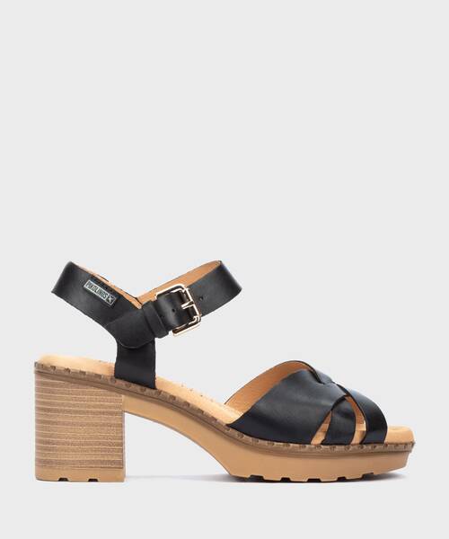 Sandalias tac&oacute;n | CANARIAS W8W-1778ST | BLACK | Pikolinos