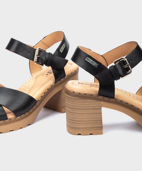 Sandalias tac&oacute;n | CANARIAS W8W-1778ST | BLACK | Pikolinos