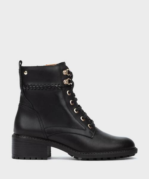 Botines con Tac&oacute;n | MEDINA W0D-8672 | BLACK | Pikolinos