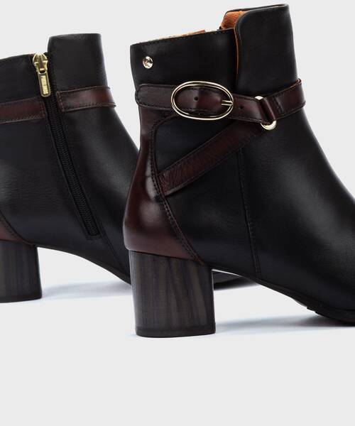 Botines de tac&oacute;n | CALAFAT W1Z-8977C1 | BLACK | Pikolinos