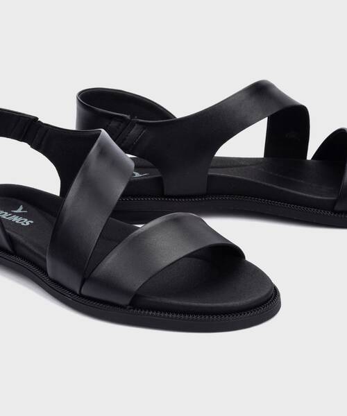 Sandalias Planas | NAVIA W3E-0652 | BLACK | Pikolinos