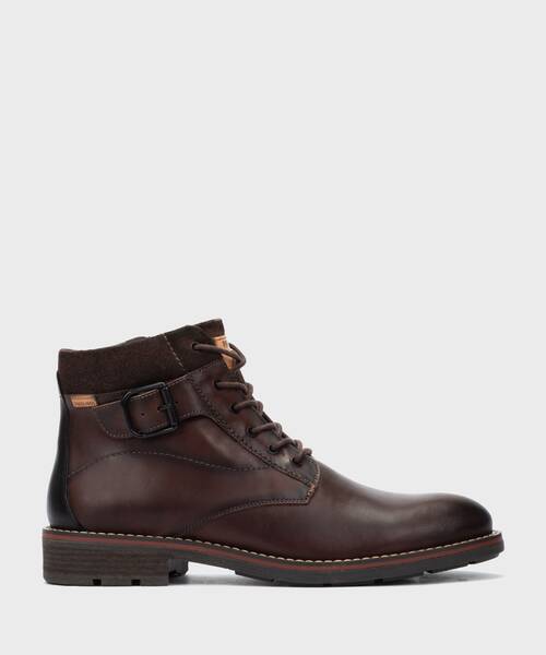Bot&iacute;n con agujetas y cremallera para hombre , YORK M2M , YORK M2M-8045C1 , OLMO